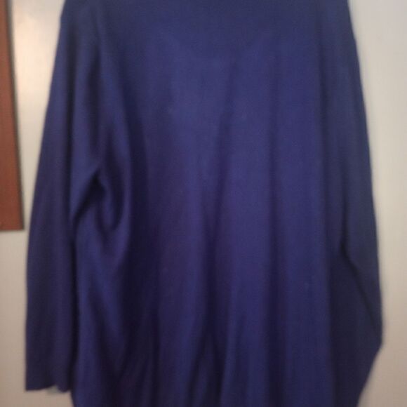 Briggs electric blue and metallic sweater with beaded accents - Picture 4 of 10